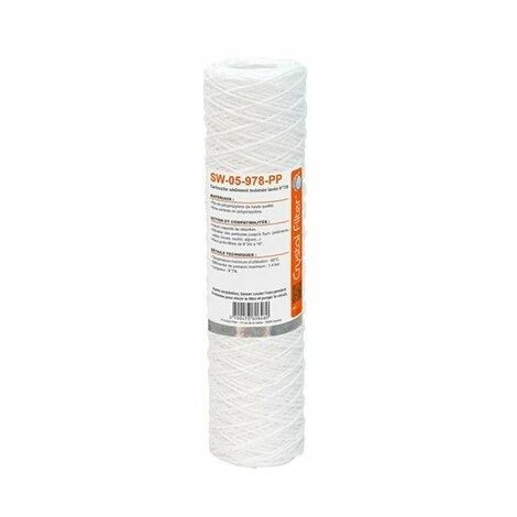 CRYSTAL FILTER Cartouche SW-05-978-PP - Polypropylène - 9"7/8 - 5 µm