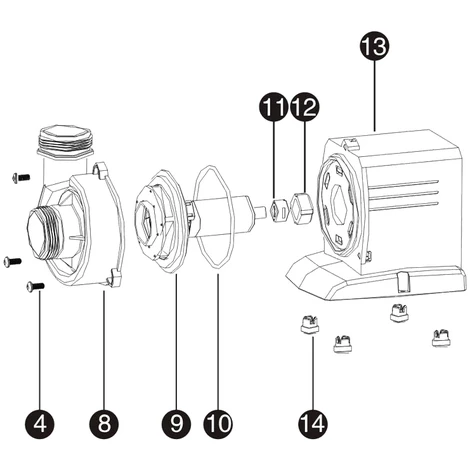 SunSun Pompe De Piscine 14000 L/h Circulation 120 W MAX-ECO CPP-14000 – Image 5