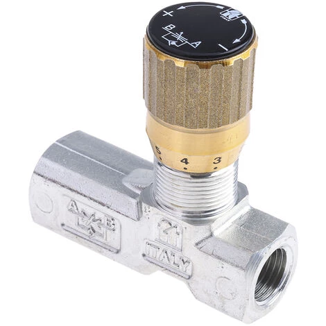 Vanne De Régulation Du Débit Hydraulique RS PRO, G 1/4, 210 Bar Bars ( Prix Pour 1 ) – Image 2
