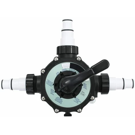 VidaXL Soupape à Multi-voies Pour Filtre à Sable ABS 1,5" 6 Voies – Image 3