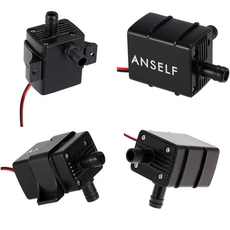 Anself Ultra-silencieux Mini DC12V 4.2W Micro Brushless Eau Pompe A Huile Aquarium Etanche Submersible Fontaine Circulating 240L / H 300cm Lift – Image 2