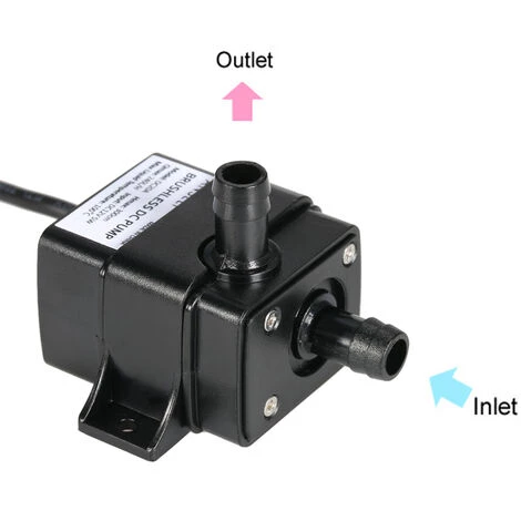 Anself Ultra-silencieux Mini DC12V Micro Brushless Eau Pompe A Huile Etanche Submersible Fontaine Aquarium 240L Circulant / H 5W Lift 3M 0 ~ 100 °C – Image 2