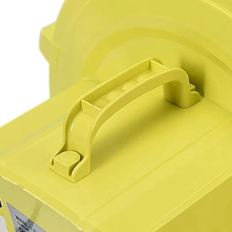 COSTWAY Pompe Gonflable De Ventilateur Electrique Avec Moteur 680W En Cuivre Et Cage En PP Pour Château Gonflable Et Arches Gonflable Jaune – Image 4