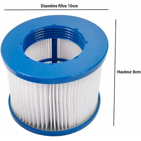 Lot De 2 Cartouches De Filtres Pour Spa Gonflable Cocooning Water - Blanc – Image 2