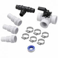 MONZANA Kit De Dérivation 12 Pièces Bypass Piscine Pompe Filtration Chaleur Solaire