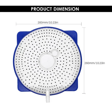 Drain De Couverture De Piscine KKmoon (neutre) Raccords De Vidange De Piscine K-213 Avec Tuyau De 15 Pieds Et Pompe A Siphon – Image 2