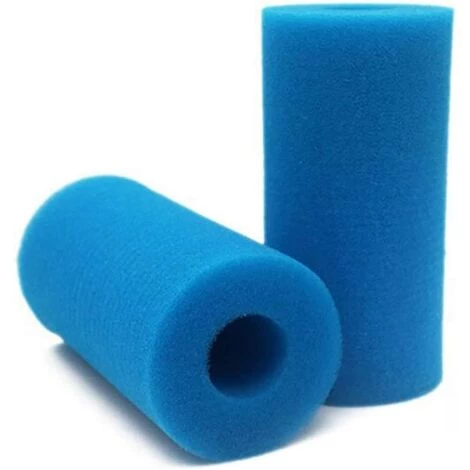 Kueatily éponge Filtrante Type A, Mousse Pour Filtre Piscine, Filtre Piscine Lavable Reutilisable, Filtre éponge Cartouche, Filtre Spa Intex Reutilisable, 2 Pièces