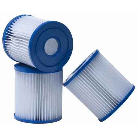 WERKAPRO Lot De 3 Cartouches Filtres Piscine Pour épurateur à Cartouche Modèle H
