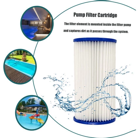HAPPYSHOPPING Cartouche Filtrante De Pompe De Piscine, Peut Etre Nettoyee A Plusieurs Reprises, Type A/C – Image 2