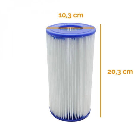 Cartouche De Filtration Pour Pompe De Piscine - Type III - A/C - Linxor - Blanc – Image 2