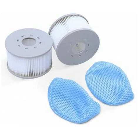 DONTODENT Lot De 6 Cartouches Filtrantes Avec Filet Pour Spa Gonflable MSPA - Blanc – Image 3