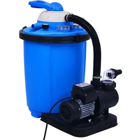 HAPPYSHOPPING Pompe De Filtration A Sable Avec Minuterie 550 W 50 L – Image 3