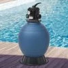 VidaXL Filtre à Sable Pour Piscine Avec Vanne 6 Positions Bleu 460 Mm - Bleu