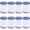 BEARSU Lot De 8 Filtres De Piscine Compatibles Avec Bestway Cartridge II, Filtre De Rechange Pour Jacuzzi Lay Z Spa