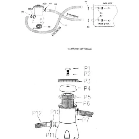 Pompe De Filtration De Piscine 110V-240V, Pompe à Eau De 330 Gallons, Pompe De Filtration D'eau De Circulation Pour Nettoyeur De Piscine (réglementation Américaine),HANBING – Image 5