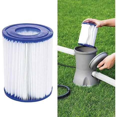 HIASDFLS Lot De 2 Cartouches De Filtre Pour Piscine Intex Type A – Image 3