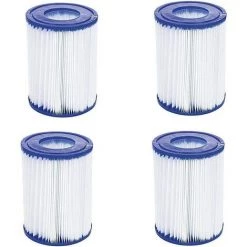 HIASDFLS Filtre De Piscine Type 2, Convient Pour Bestway 58383 - Cartouche De Filtre De Piscine, Facile À Mettre En Place (4 Pièces)