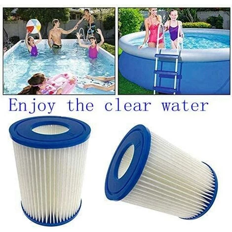 HIASDFLS Filtre De Piscine Type 2, Convient Pour Bestway 58383 - Cartouche De Filtre De Piscine, Facile À Mettre En Place (4 Pièces) – Image 5