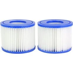 SUPERMARKET Cartouche Filtrante VI Pour Bestway, Hot Tub Filtre, Cartouches De Filtre De Piscine Pour Lay-Z-Spa, Paris, Miami, Vegas, Monaco, Palm Springs, 2 Filtres,Superma