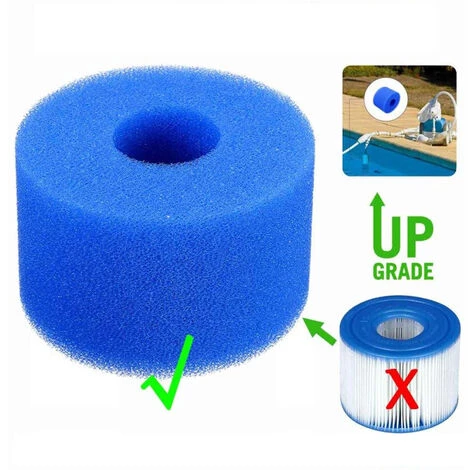 ZHUOXUAN 6 Pièces Éponge Filtrante Type S1, Cartouche De Filtre En Mousse, Réutilisables Et Lavables, Filtre En Mousse Pour Spa, Piscine – Image 3
