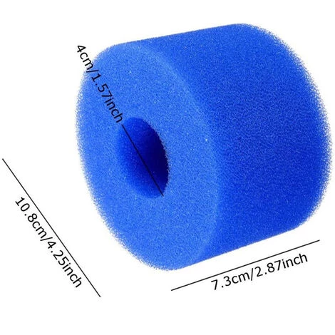 ZHUOXUAN 6 Pièces Éponge Filtrante Type S1, Cartouche De Filtre En Mousse, Réutilisables Et Lavables, Filtre En Mousse Pour Spa, Piscine – Image 5