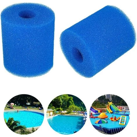 VERSAILLESFR Réutilisable Lavable Piscine Filtre Mousse Éponge Cartouche Pour Intex Type H 2pcs 10.2x9cm -Versailles – Image 3