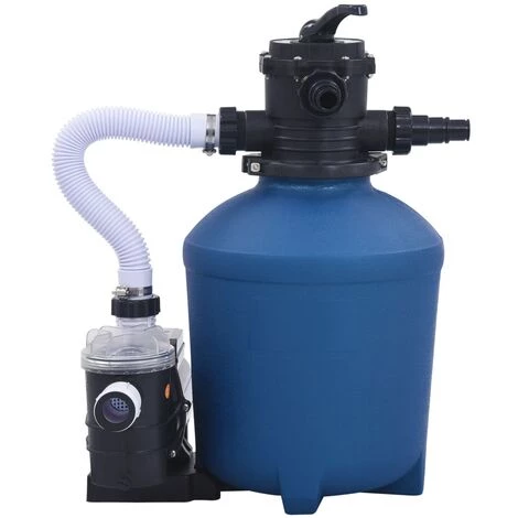 YOUTHUP Pompe Filtrante à Sable Avec Minuterie 530 W 10980 L/h - Bleu – Image 2