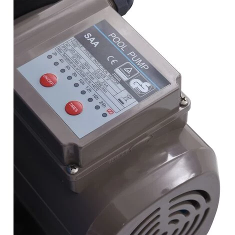 YOUTHUP Pompe Filtrante à Sable Avec Minuterie 530 W 10980 L/h - Bleu – Image 4