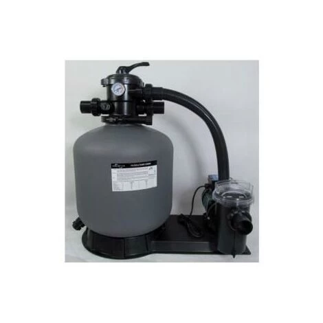 HELIOTRADE Kit De Filtration Complet Pour Piscine 8 M3/H - Pompe + Groupe + Vanne + Connexion