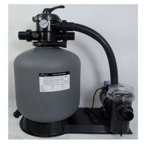 HELIOTRADE Kit De Filtration Complet Pour Piscine 8 M3/H - Pompe + Groupe + Vanne + Connexion – Image 3