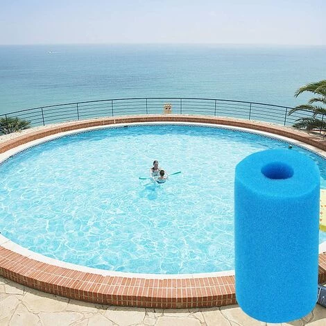 TINOR Lot De 4 Éponge Filtrante Type A, Mousse Pour Filtre Piscine Reutilisable, Filtre Éponge Cartouche Filtre En Mousse, Éponge Filtrante Pour Piscine Spa Type A – Image 4
