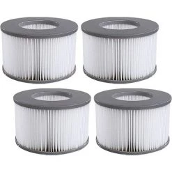 TANABATA Cartouches Filtrantes Pour MSpa Whirlpoo Filtre De Piscine, Filtre Spa Cartouche De Filtre De Piscine, Lot De 4