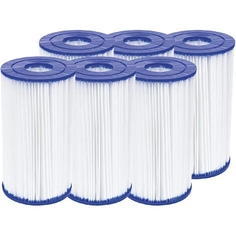 Lot De 6 Cartouches De Filtration Type IV/B - Bestway - Blanc