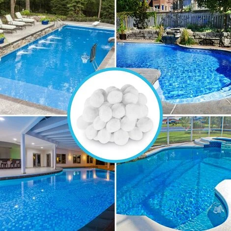 REGALI Boules De Filtre De Piscine 700g, Balles Filtrantes, Média Filtre à Fibres Pour Piscine Filtres à Sable Filtrage De L'eau, Alternative Pour De Sable Filtrant, Filtre Pour Piscine – Image 3