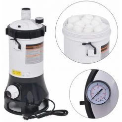 Hommoo Pompe Filtrante De Piscine Intex Bestway 185 W 4,4 M³/h