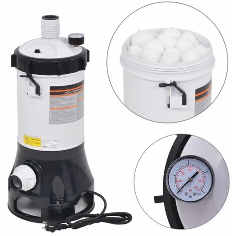 Hommoo Pompe Filtrante De Piscine Intex Bestway 185 W 4,4 M³/h