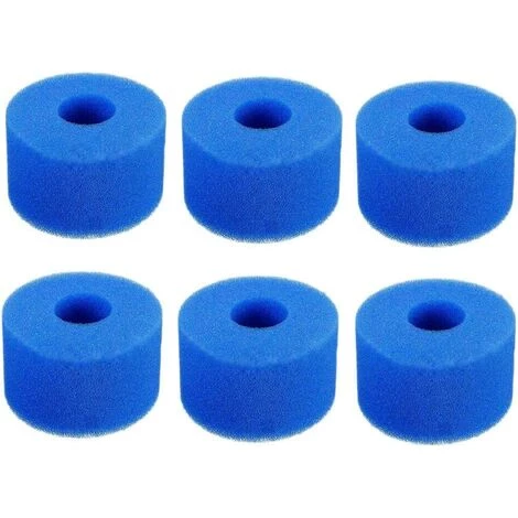 ILOVEMILAN Lot De 6 Cartouches Filtrantes Lavables Réutilisables S1 Bleu