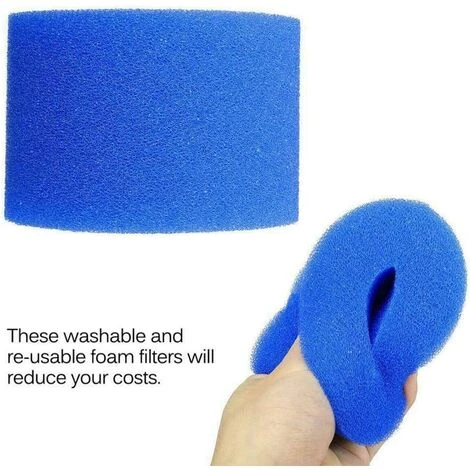 ILOVEMILAN Lot De 6 Cartouches Filtrantes Lavables Réutilisables S1 Bleu – Image 2