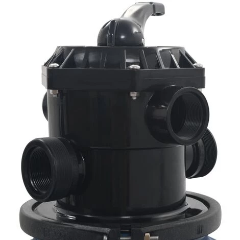 Topdeal Filtre à Sable Pour Piscine Avec Vanne 6 Positions Bleu 560 Mm FF91727_FR – Image 5