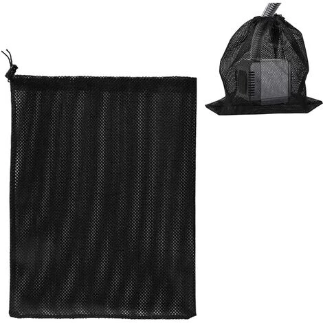Sac De Pompe,Betterlife 2Pcs Sac En Filet De Filtre De Pompe, Sac De Filtre De Pompe D'étang, Sac En Filet De Pompe, Accessoires De Filtre De Pompe à Eau Domestique (41 * 31cm, Noir)