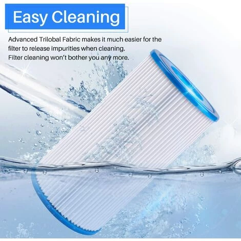Filtre De Rechange Pour Type A Ou C, Compatible Avec Intex 29000E/59900E, Filtres De Piscine, évasions D'été Ou Vagues D'été Pour Piscines Hors Sol, Lot De 6, Fontainebleau – Image 4