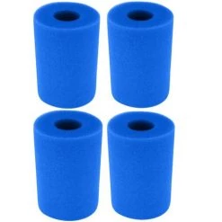 SUPERMARKET Filtre Éponge, Éponge De Cartouche Filtrante, éponge De Filtre De Piscine, Cartouche De Remplacement Lavable Réutilisable, Filtre D'éponge De Filtre De Bain à Remous,Superma,bleu,(1 Pièces 20x10cm)