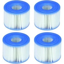 Intex 29001E Lot De 6 Cartouches De Piscine Type S1 Faciles à Installer (4 Filtres) | 2, 1 Paquet Bleu,Irisfr
