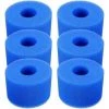 BARES Lot De 6 Cartouches De Filtre De Piscine Réutilisables Et Lavables En Mousse Pour Jacuzzi Type S1 (bleu)