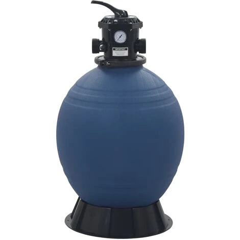 LITZEE Filtre à Sable Pour Piscine Avec Vanne 6 Positions Bleu 560 Mm # – Image 3