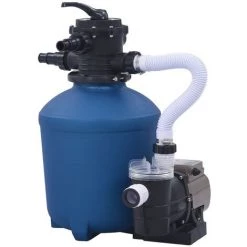LITZEE Pompe Filtrante à Sable Avec Minuterie 530 W 10980 L/h #
