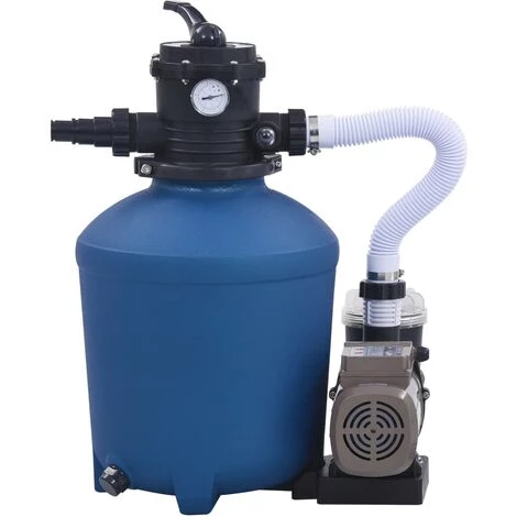 LITZEE Pompe Filtrante à Sable Avec Minuterie 530 W 10980 L/h # – Image 2