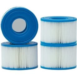 REGALI Lot De 4 Cartouches Intex Type S1 Pour Filtre Jacuzzi, Cartouches De Rechange Pour Intex S1, Type