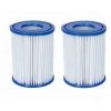 VENTE-UNIQUE.COM Lot De 2 Filtres à Cartouches Type II Pour Piscine - Blanc