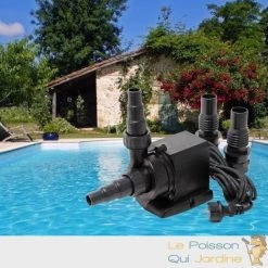 LE POISSON QUI JARDINE.FR Pompe Piscine De 10000 L/h ( 10 M3 ) - 80 W. Qualité Et Robustesse